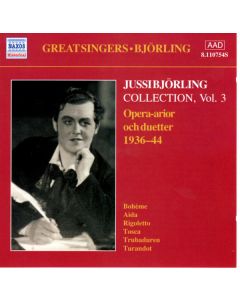 Jussi Björling Collection Vol. 3 Opera-arior Och Duetter 1936-44
