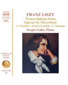 Transcriptions From Operas By Meyerbeer