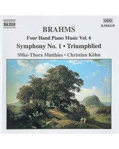 Johannes Brahms: Four Hand Piano Music Vol. 6 - Symphony No. 1 / Triumphlied