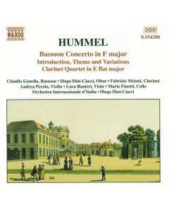 Bassoon Concerto In F Major / Introduction, Theme And Variations / Clarinet Quartet In E Flat Major