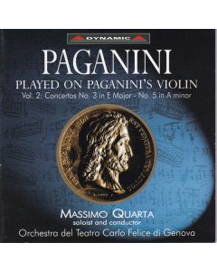 Played On Paganini's Violin Vol. 2 Concertos No. 3 In E Major - No. 5 In A Minor
