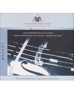 Violin Concerto No. 5 In A KV219 / Violin Concerto No. 3 In G KV216 / Adagio In E KV261