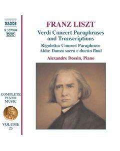 Verdi Concert Paraphrases And Transcriptions