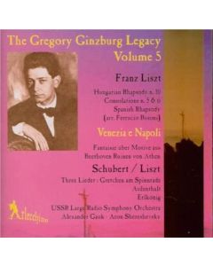 The Gregory Ginzburg Legacy Volume 5 - Venezia e Napoli - Piano Works