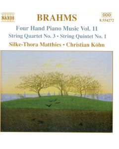 Four Hand Piano Music Vol. 11 - String Quartet No. 3, String Quintet No. 1