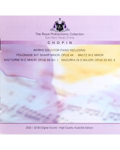 Chopin. Works Solo For Piano Including: Polonaise In F Sharp Minor, Opus 44, Waltz In E Minor, Nocturne In C Minor, Opus 48 No. 1, Mazurka In D Major, Opus 33 No. 2.