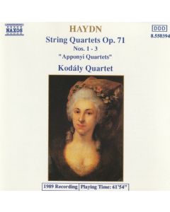 String Quartets Op. 71, Nos. 1 - 3 "Apponyi Quartets"