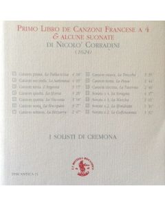 Primo Libro De Canzoni Francese A 4 & Alcune Suonate