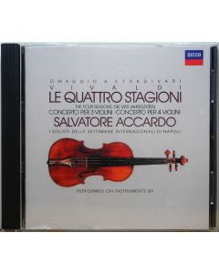 Le Quattro Stagioni = The Four Seasons = Die Vier Jahreszeiten · Concerto Per 3 Violini · Concerto Per 4 Violini